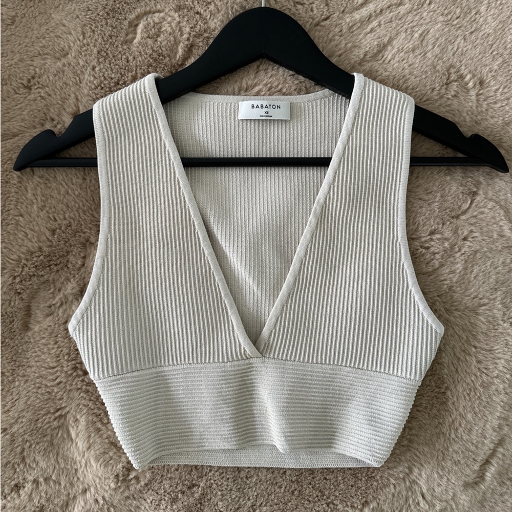 Aritzia Cropped Sculpt Tank XS